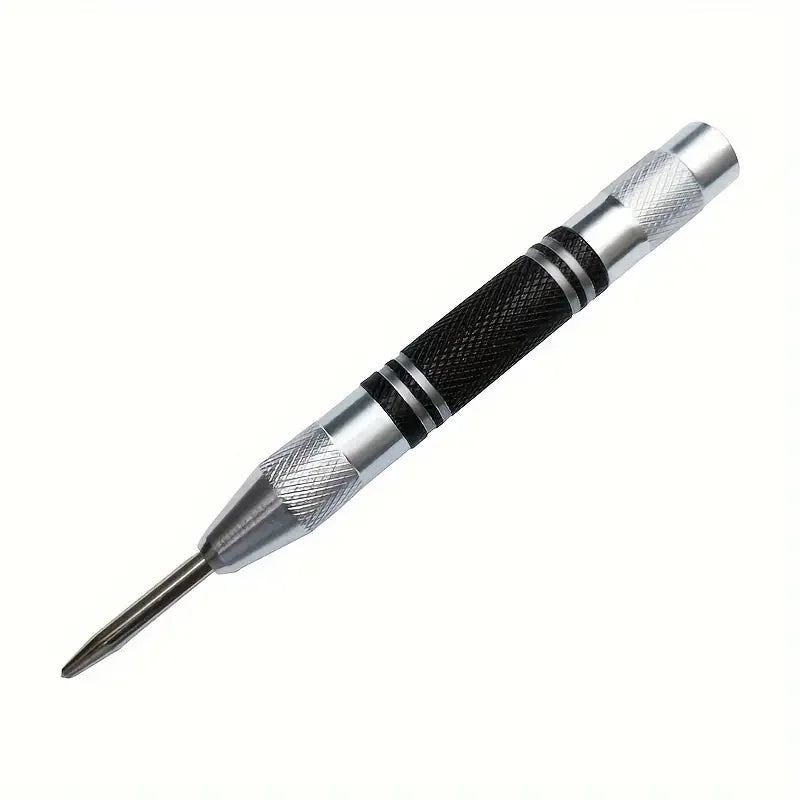 Spring-Loaded Auto Center Punch 13mm (0.51 in) – Heavy-Duty Drill Locator & Hole Marker for Wood, Metal, Glass