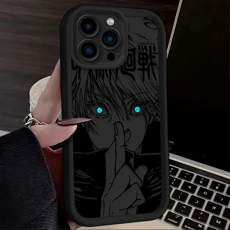 Jujutsu Kaisen Anime Soft TPU Phone Case – Shockproof Anti-Scratch Cover Compatible with Edge 70, Edge 60/50 Series, G86/G85/G84/G75/G60/G56/G54/G35/G34/G32/G24/G15/G14/G05, E13/E14/E22/E32/E40, G Play 5G