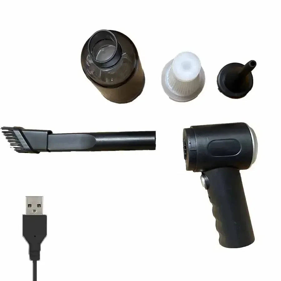 9000Pa Wireless Car & Home Handheld Vacuum – USB Rechargeable 1200mAh Portable Wet/Dry Mini Cleaner