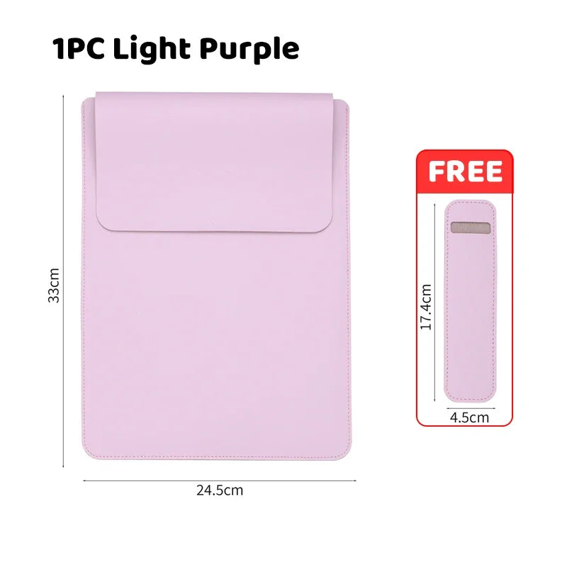 PU 13-Inch Waterproof Laptop Sleeve with Pen Case — MacBook Air/Pro