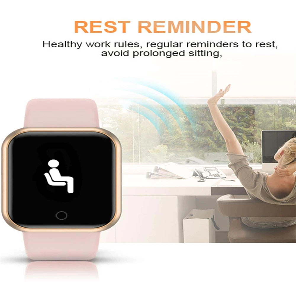 Multifunction Smartwatch 1.44-Inch (36.6 mm) Bluetooth Music Player, Heart Rate & Sleep Tracker, Fitness Activity Tracker - Unisex