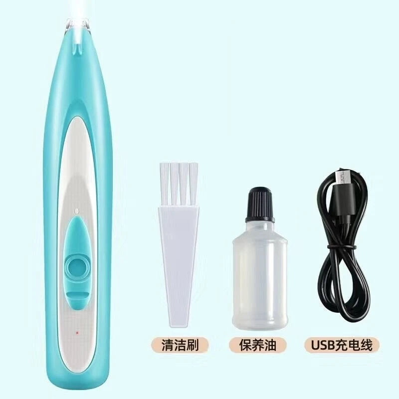 Cordless Dog Grooming Clippers — 18mm (0.71 in) Wide Blade, LED Light & LCD Display, Low-Noise Rechargeable Pet Paw Trimmer