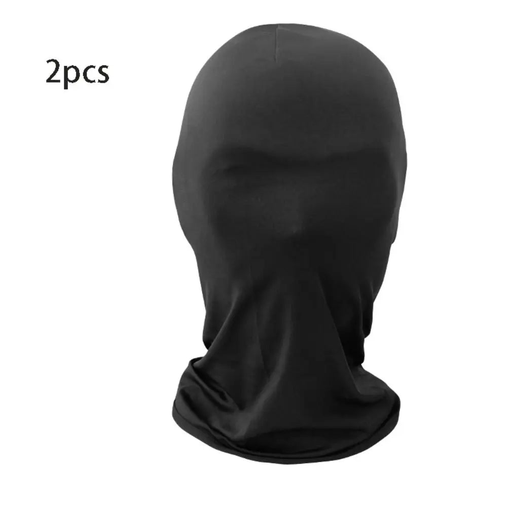 2-Pack Breathable Hooded Spandex Full-Face Masks for Adults – Cosplay, Halloween, Party, Carnival
