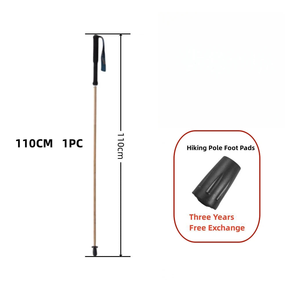 Ultralight Carbon Fiber Trekking Poles 5-Section Folding Anti-Shock Hiking and Walking Sticks 110/120/130 cm (43/47/51 in)