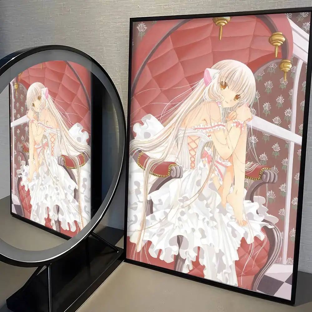 Kawaii Anime Girl Poster – High-Quality Cute Manga Wall Art Print for Bedroom, Living Room & Bar