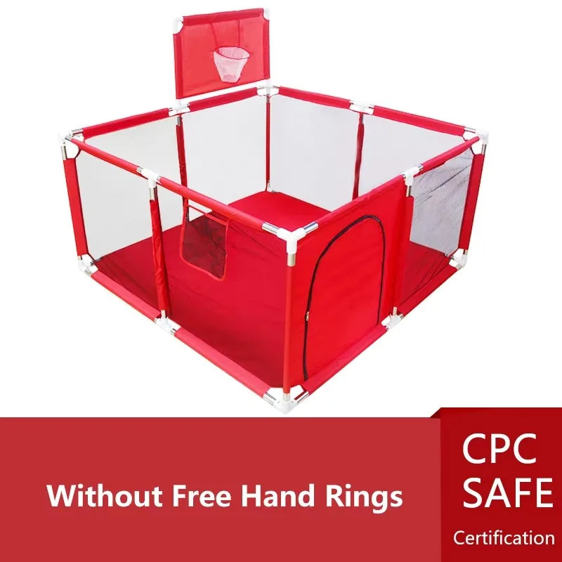 Baby Playpen Indoor Play Yard with Ball Pit Fence — Multi-Panel Safety Corral for Infants & Toddlers (107 x 235 x 129 cm / 42.1 x 92.5 x 50.8 in)