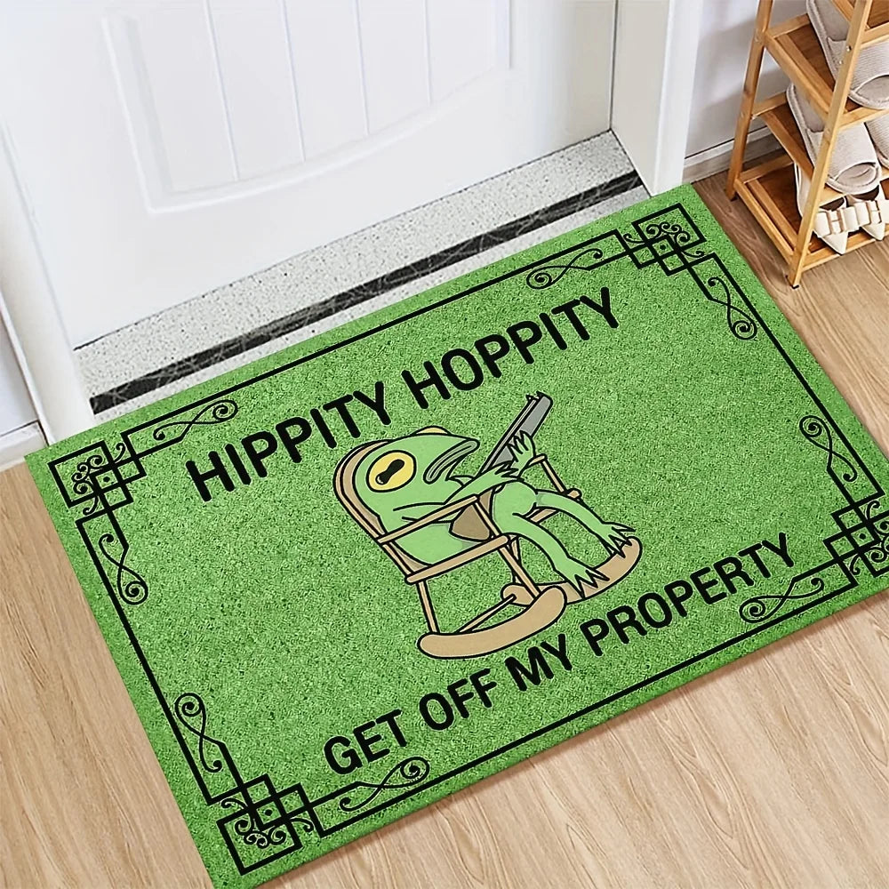 Leisure Frog Doormat Green – Lightweight Indoor/Outdoor Welcome Mat for Entryway, Bedroom & Living Room