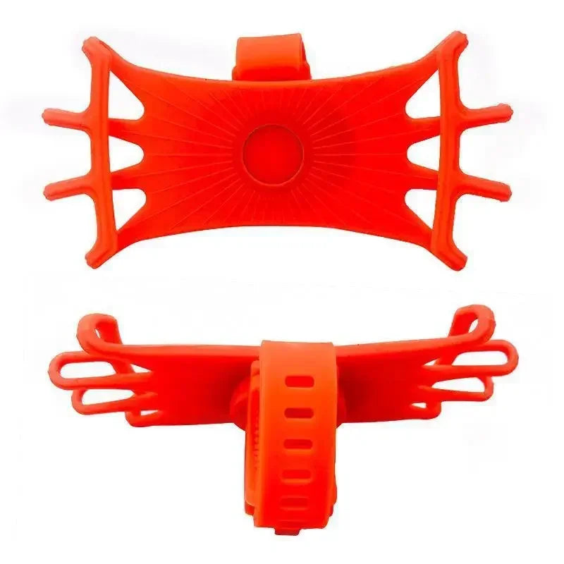 360° Rotating Silicone Bike & Motorcycle Phone Mount - Universal Handlebar Phone Holder