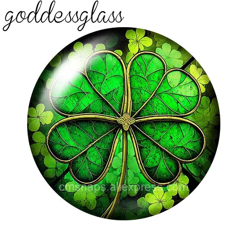 10-Pack Round Glass Photo Cabochons (12/18/20/25mm) Floral Flat Back for Jewelry Making