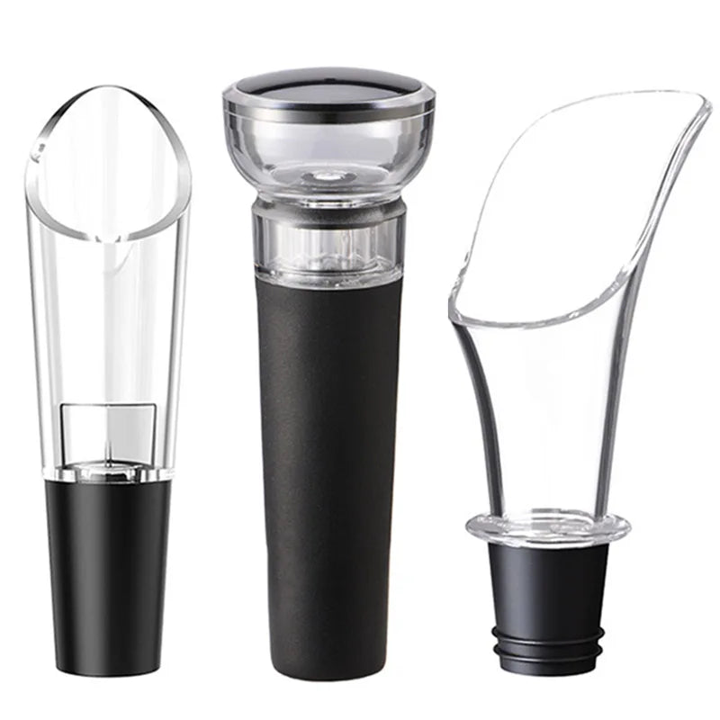 Wine Aerator Pourer Spout with Stopper – Portable Wine Decanter Pouring Tool