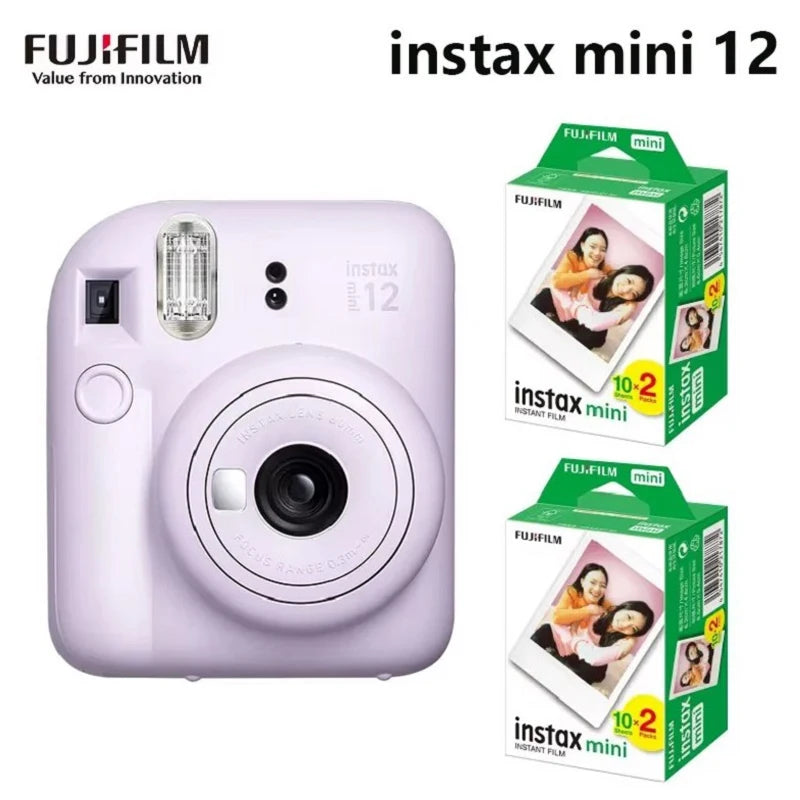 Instant Mini Film Camera with 20-Sheet Film, Shoulder Strap & Carry Bag - Instant Print Camera Gift Set