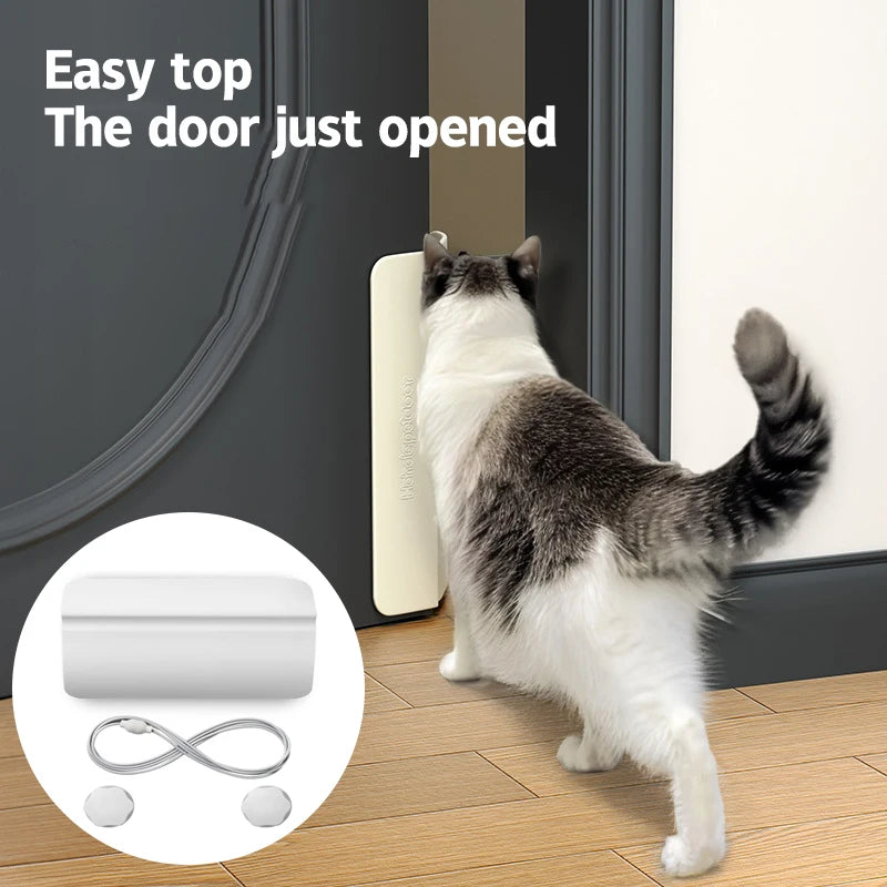Automatic Lockable Pet Door Opener for Cats and Small Pets — No-Drill, Removable, Easy Installation