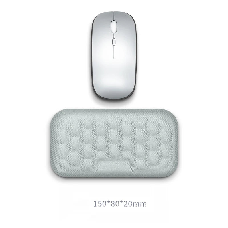 2-Piece Memory Foam Wrist Rest Set — Ergonomic Keyboard & Mouse Support with Non-Slip Base for Laptop & Desktop