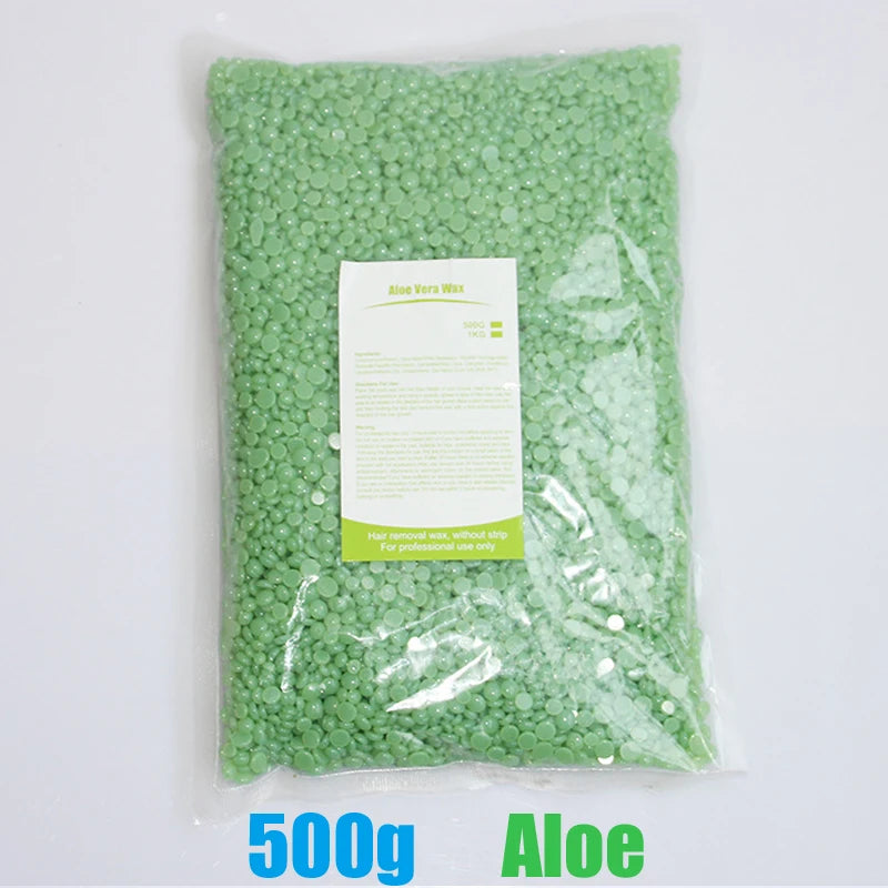 Hard Wax Beans for Hair Removal – 500g/200g/50g (17.6 oz/7.1 oz/1.8 oz) Pearl Wax for Wax Warmers | Body & Brazilian Waxing