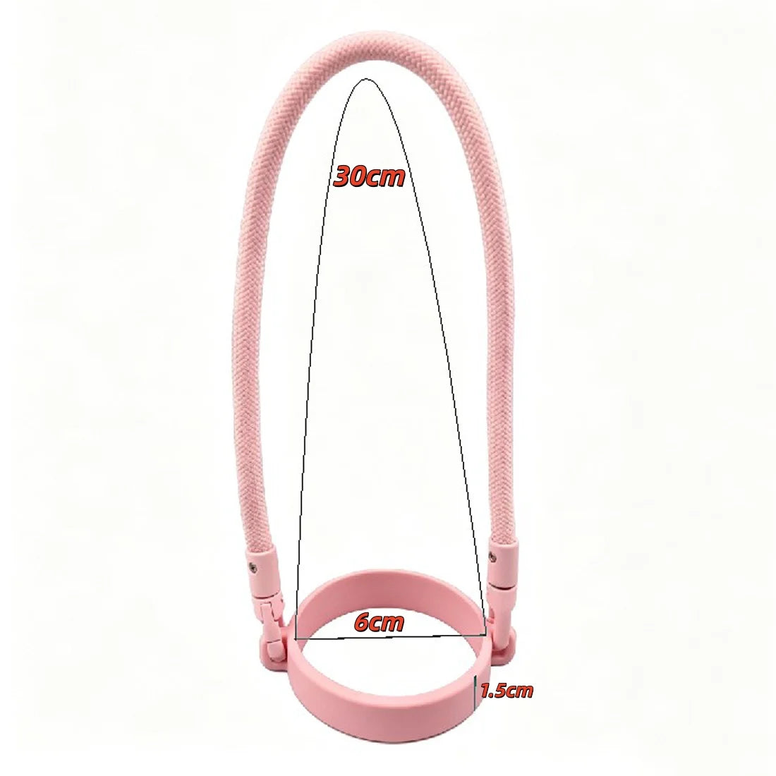 Silicone Cup Handle Strap – Portable Water Bottle Sling Carrier for Insulated Bottles, Camping & Hiking