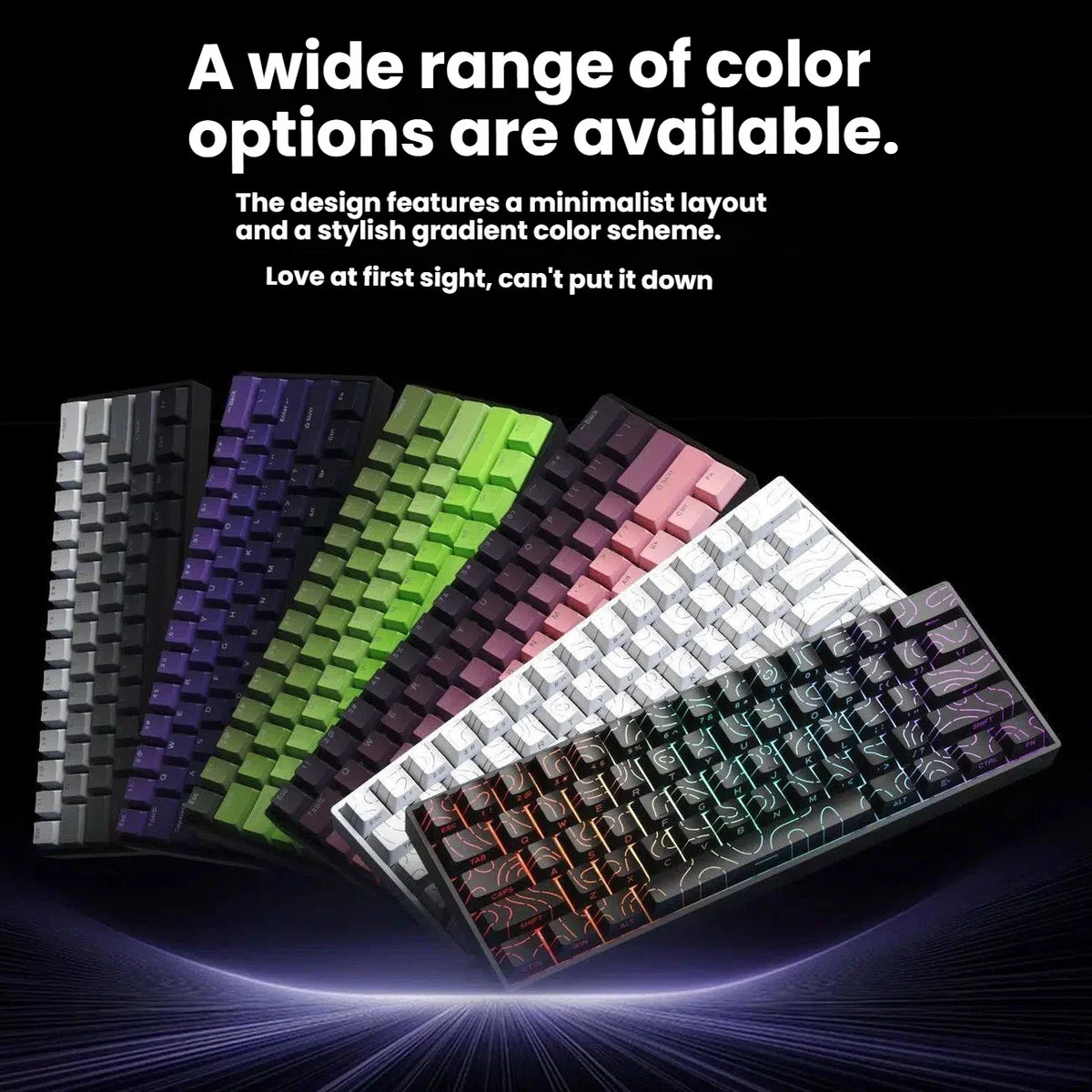 Mini USB Wired Hot-Swappable Mechanical Gaming Keyboard with Detachable Cable