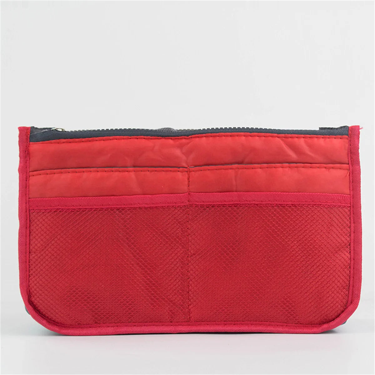Multifunctional Bi-Fold Makeup and Toiletry Organizer Bag, Double Zipper Large Capacity