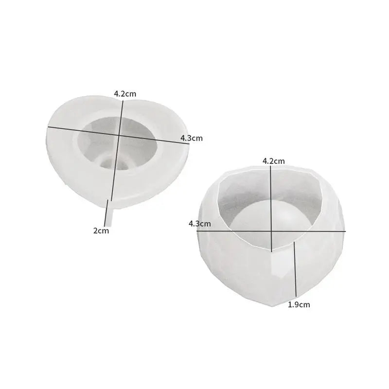 DIY Heart-Shaped Silicone Mold (1-Pack) – Love Candle Cup for Candles, Resin, Soap & Chocolate