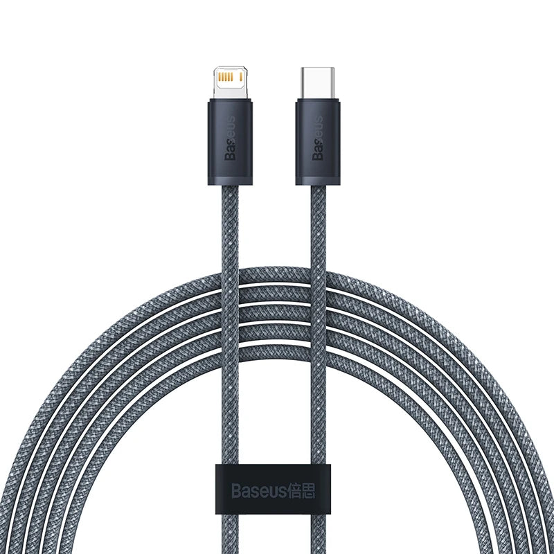 20W PD USB-C to Lightning Fast Charging Cable for iPhone & iPad, Braided 3A, 480Mbps