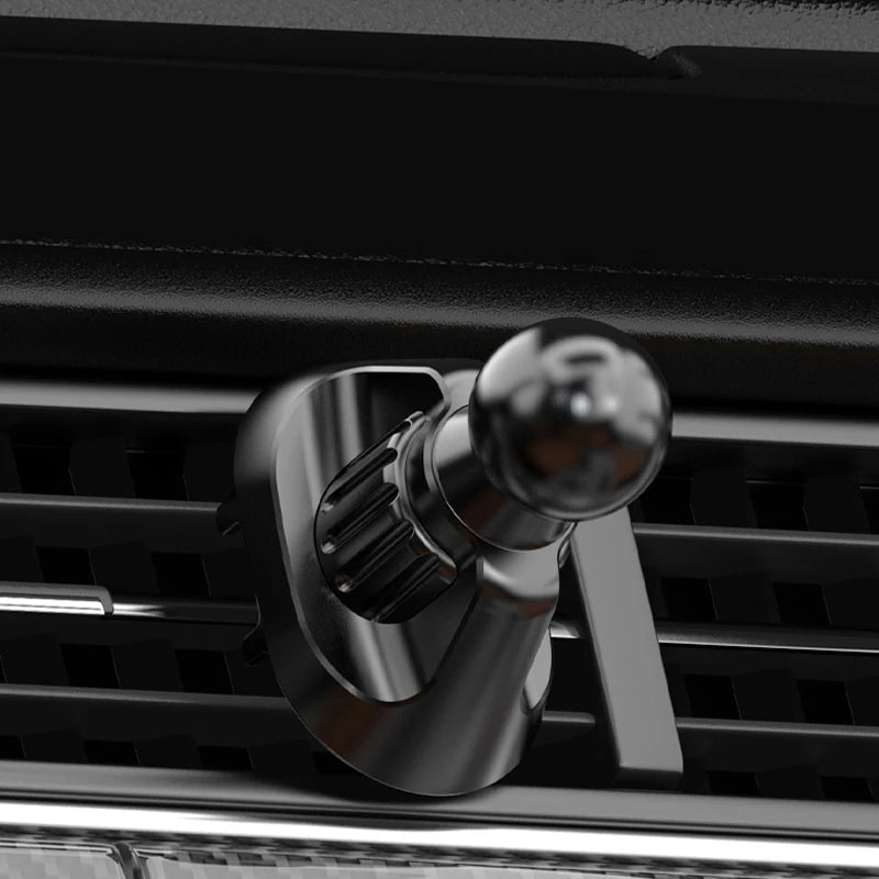 Universal 17mm (0.67 in) Ball Head Base for Car Air Vent Mount — Metal Hook Phone Holder Adapter
