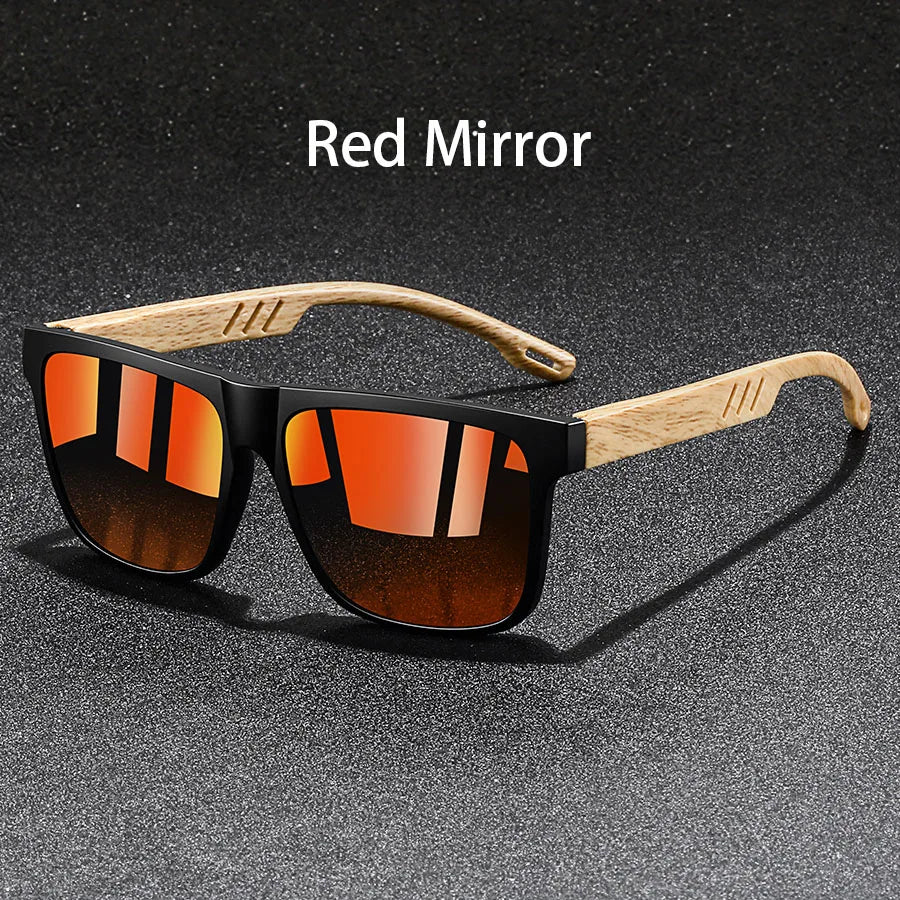 Unisex Square Mirror Sunglasses UV400 Polycarbonate Frame – Classic Fashion Eyewear