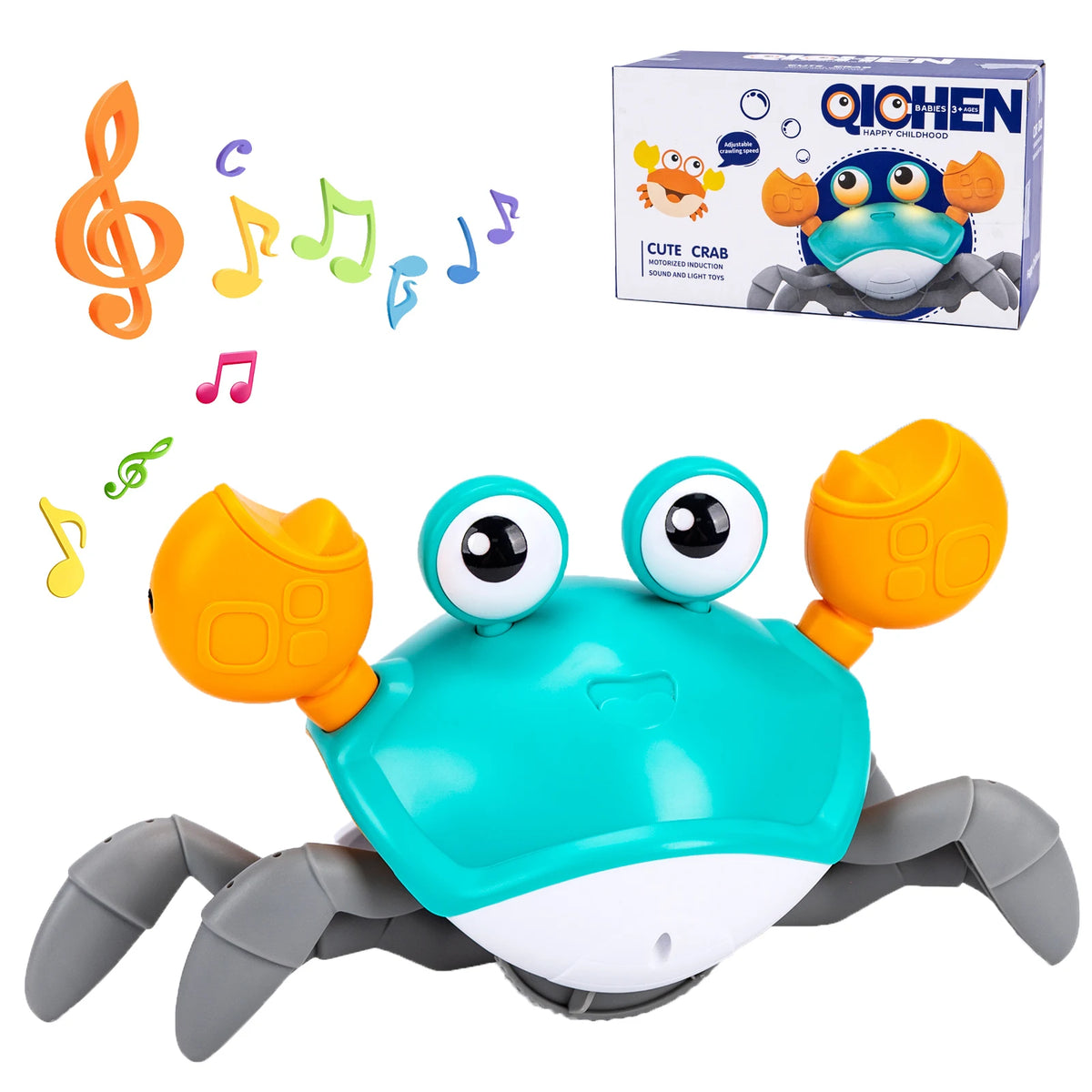 Baby & Toddler Electronic Pet Toys - Dancing Octopus, Musical Penguin & Duck | Interactive Crawling Tummy Time Toy