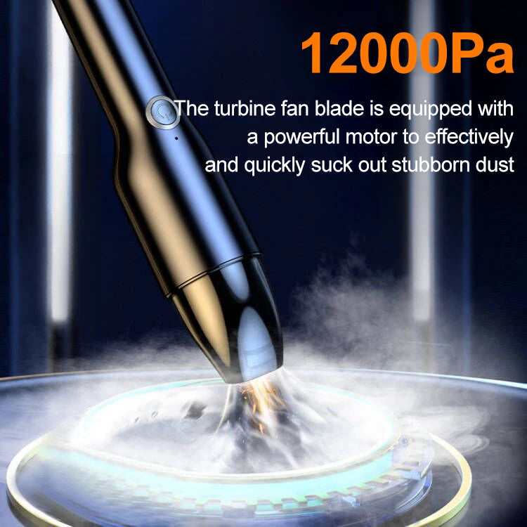 10000Pa Portable Wireless Mini Vacuum Cleaner - Rechargeable Handheld Wet/Dry Car & Home Pet Hair Cleaner