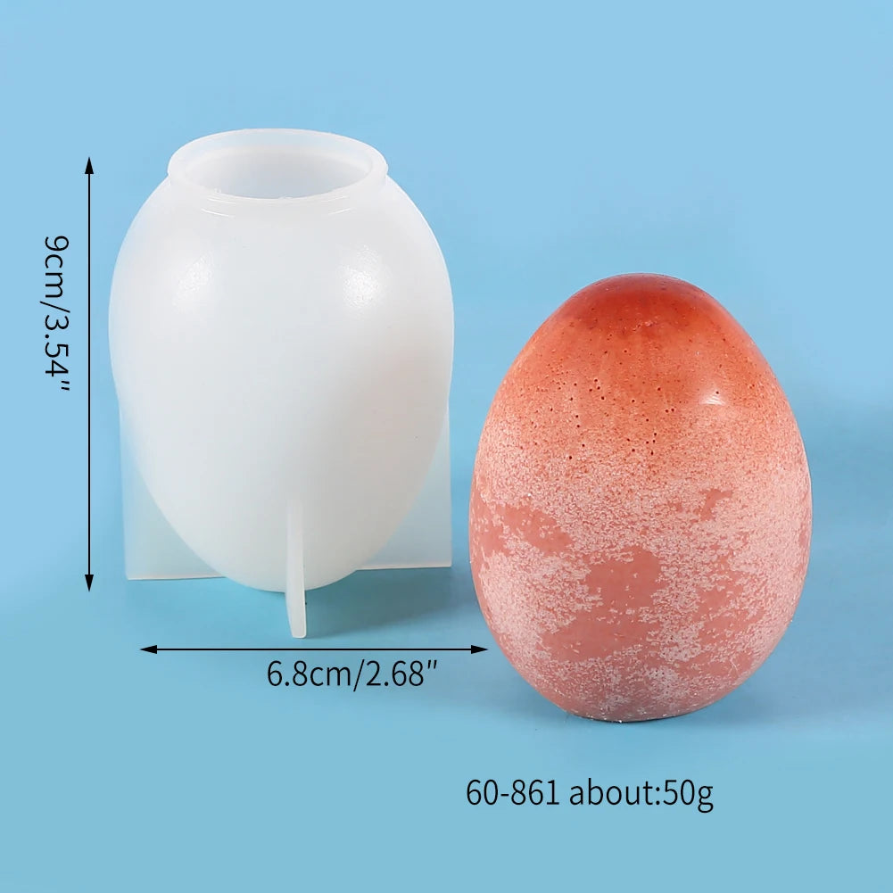 3D Dragon Egg Silicone Mold for Resin, Candle, Soap & DIY Crafts