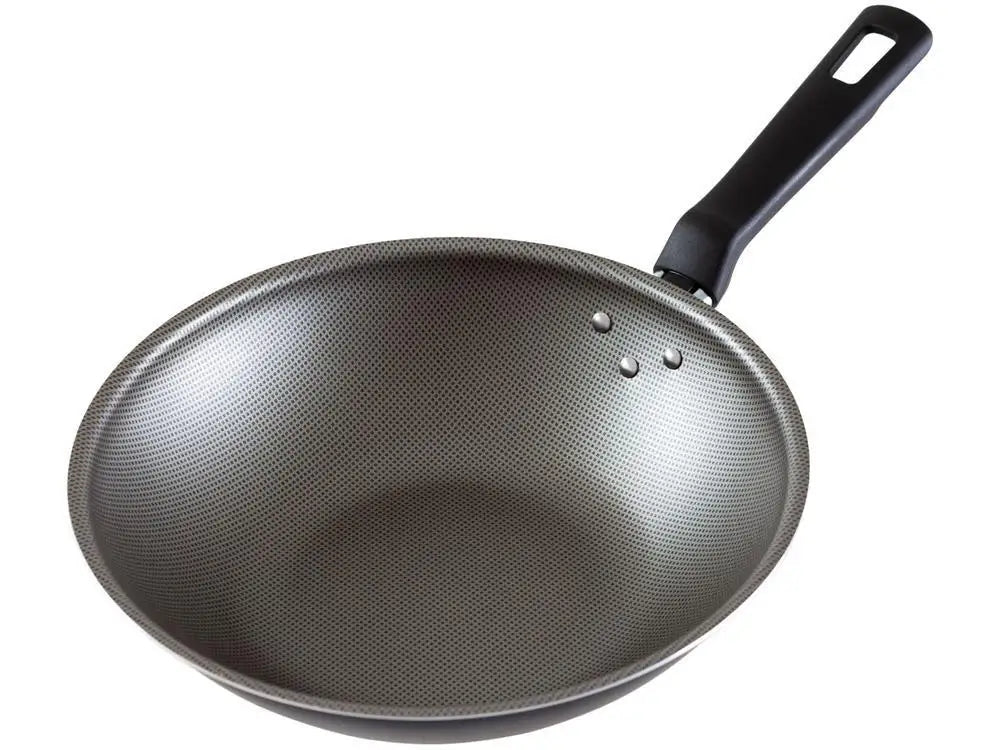 Non-Stick Aluminum Wok Pan 24 cm (9.5 in), 2.2 L Blue, Heat-Resistant Bakelite Handle, Dishwasher Safe