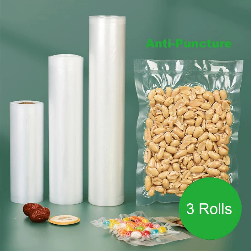 Vacuum Sealer Bags Roll – BPA-Free 4 mil Embossed Food Saver for Sous Vide, Custom-Length Vacuum Pack Bags