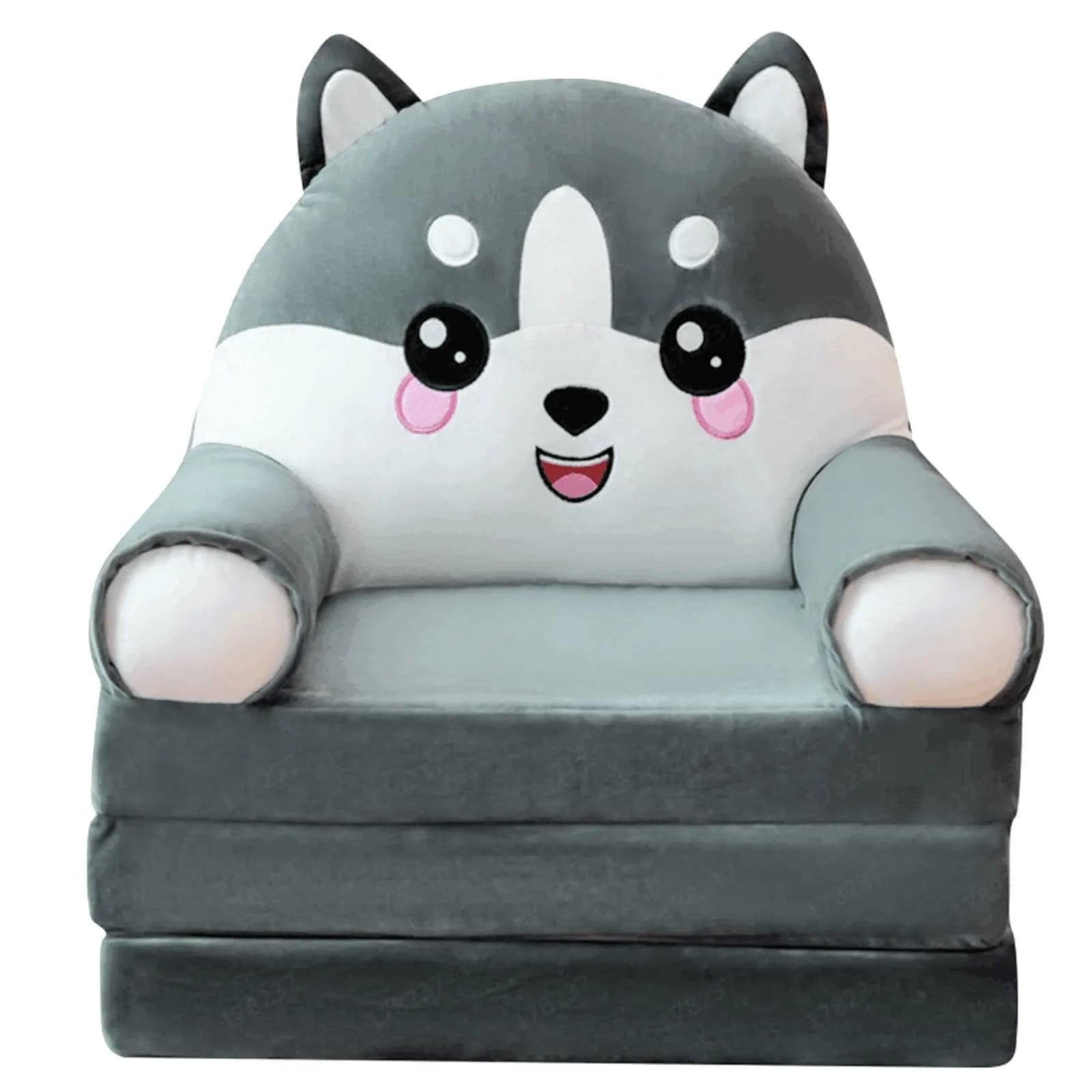 Children's 2-in-1 Foldable Plush Sofa Bed Cartoon Kids Chair & Nap Lounger