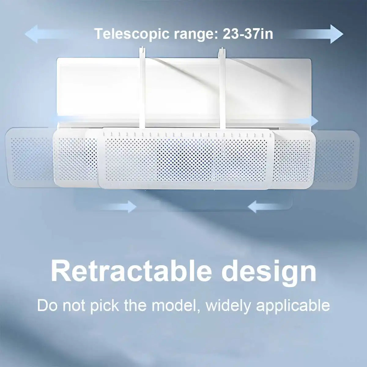 Universal Wall-Mounted Air Conditioner Deflector – Honeycomb AC Wind Guide Cover, Anti-Direct Blowing Vent Baffle for Home & Office