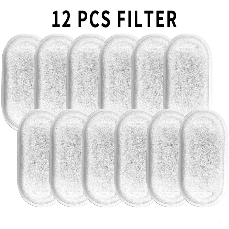 Activated Carbon Replacement Filters for Pet Water Fountains - Universal Cat & Dog Filter Chips