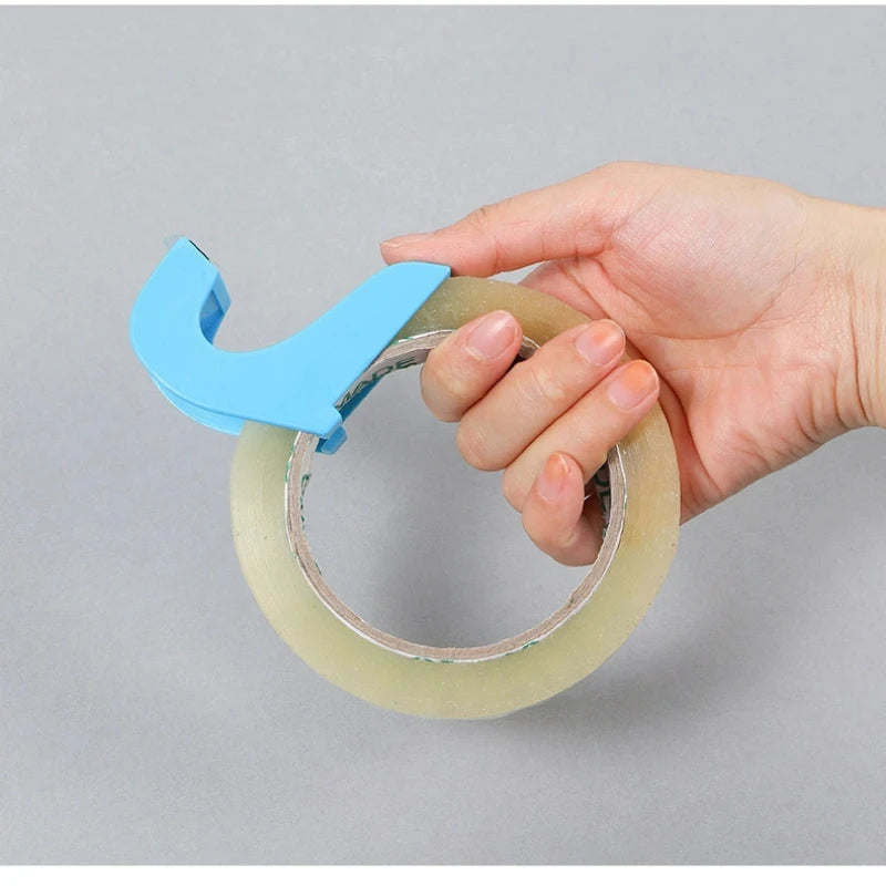 Mini Handheld Tape Dispenser with Cutter — Portable Desk Tape Holder for Office, School & Home