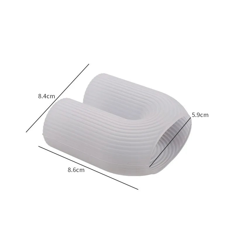 Striped U-Shaped Silicone Candle Mold, Geometric Arch Cylinder 8.5 cm (3.35 in) for DIY Rainbow Scented Candles
