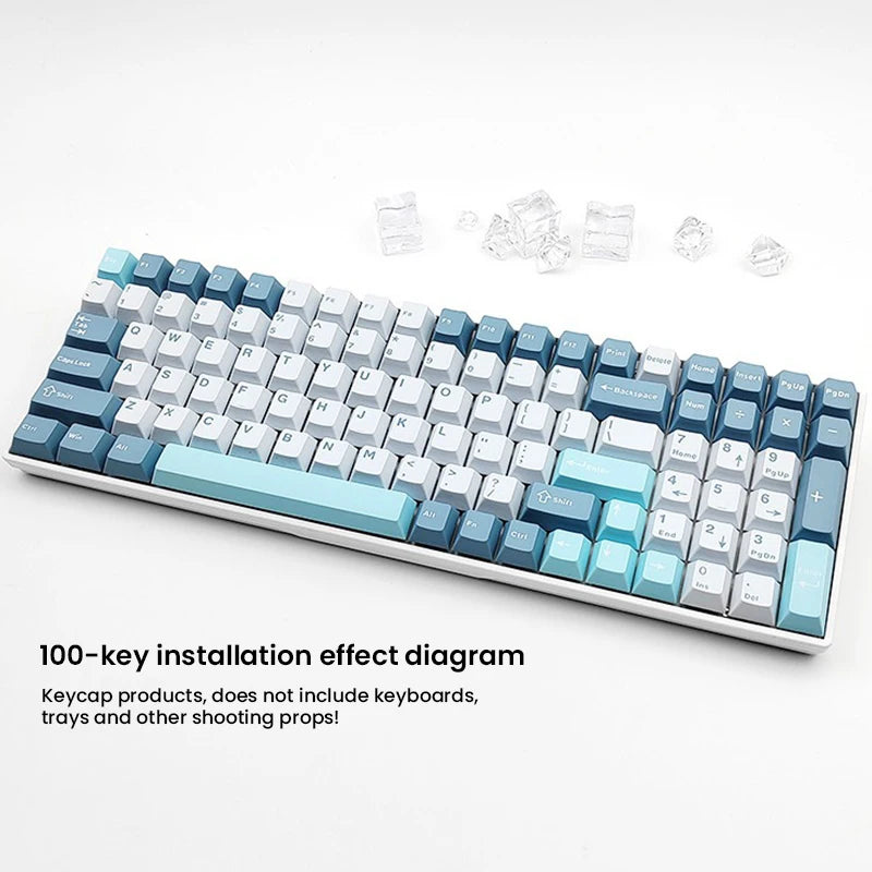 126-Key Double-Shot PBT Cherry Profile Keycap Set - MX Switch Compatible, Fits 61-108 Key Layouts