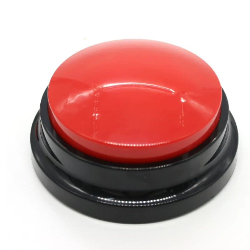Hot Dog Design Pet Communication Buttons – 30-Second Voice Record & Playback for Dog & Cat Training