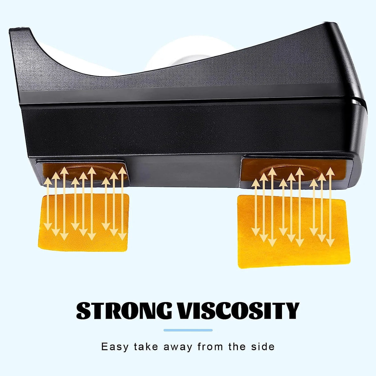 PVC Desk Tape Dispenser with Non-Slip Base – Desktop Tape Holder for Home, Office & School