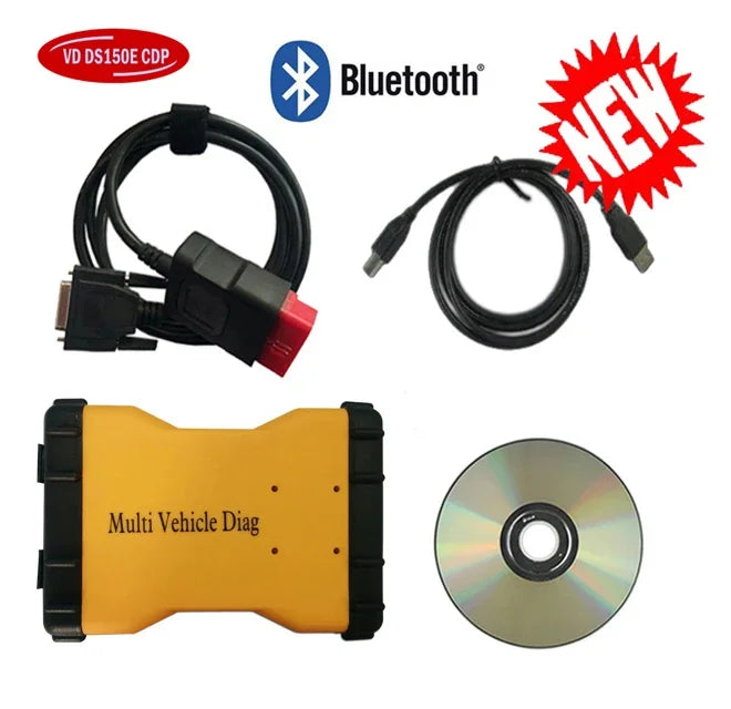 OBD2 OBD II Diagnostic Scanner for Cars & Trucks — Bluetooth USB Multi-Brand Diagnostic Tool