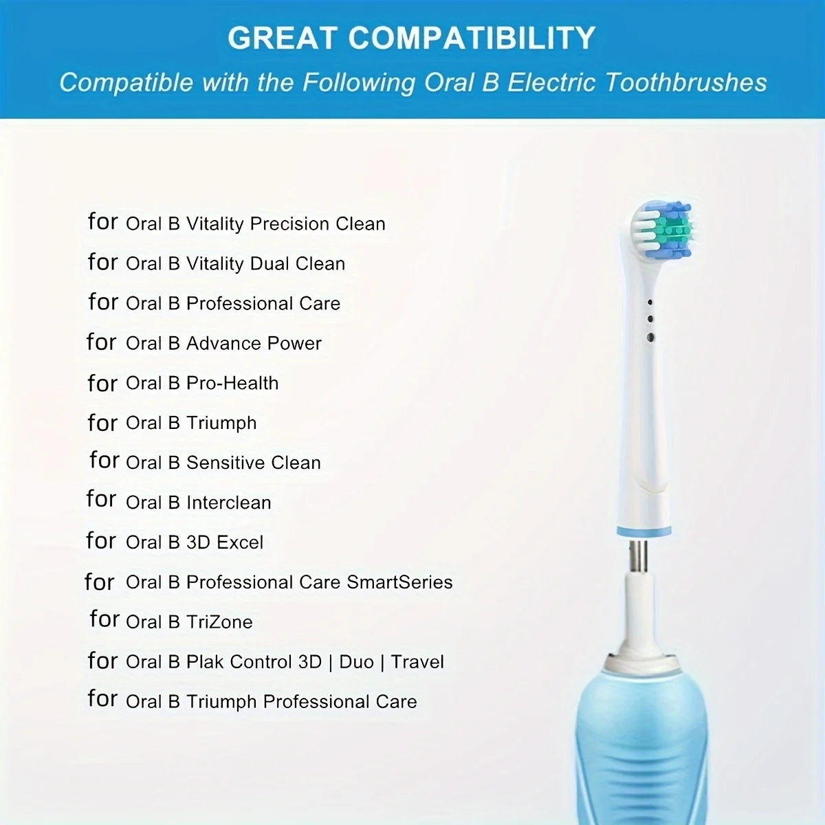 Replacement Electric Toothbrush Heads - 4/12/16 Pack Soft Bristle Brush Heads Compatible with Professional Electric Toothbrush Handles