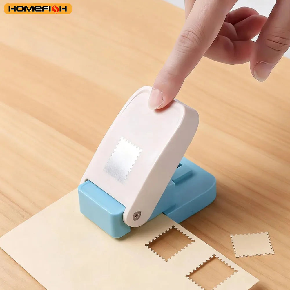 Stamp-Shaped Paper Punch – Portable Hole Punch for Scrapbooking, DIY Card Making & Paper Crafts