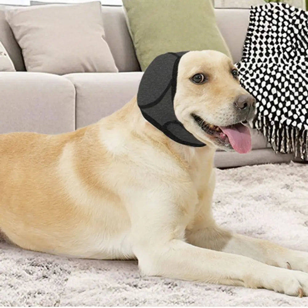 Noise-Reduction Dog Ear Covers — Adjustable Waterproof Earmuffs for Dogs, Calming Hearing Protection (Sizes S / M / L)