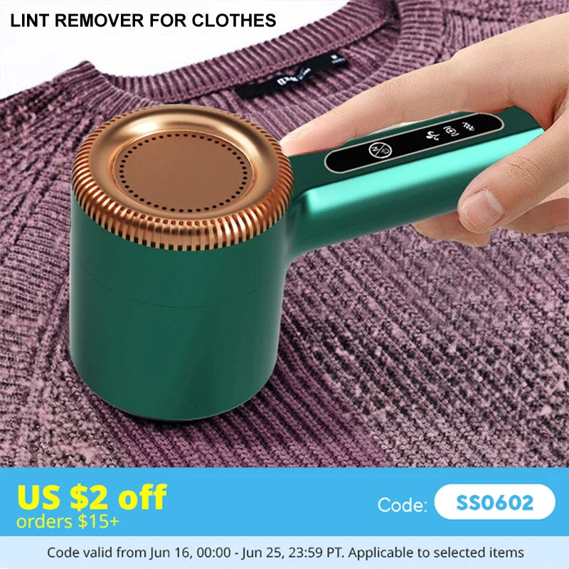 USB Rechargeable Lint Remover for Clothes - Electric Sweater Shaver & Pilling Fuzz Remover