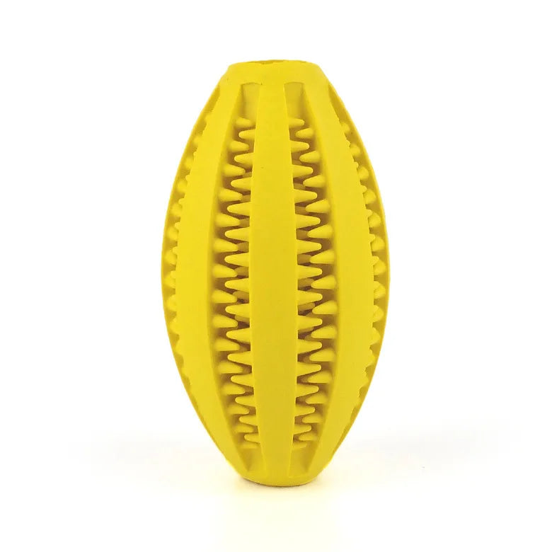 Natural Rubber Dog Chew Toy — Durable Treat-Dispensing Teeth-Cleaning Interactive Ball (9cm/3.5in & 11cm/4.3in)