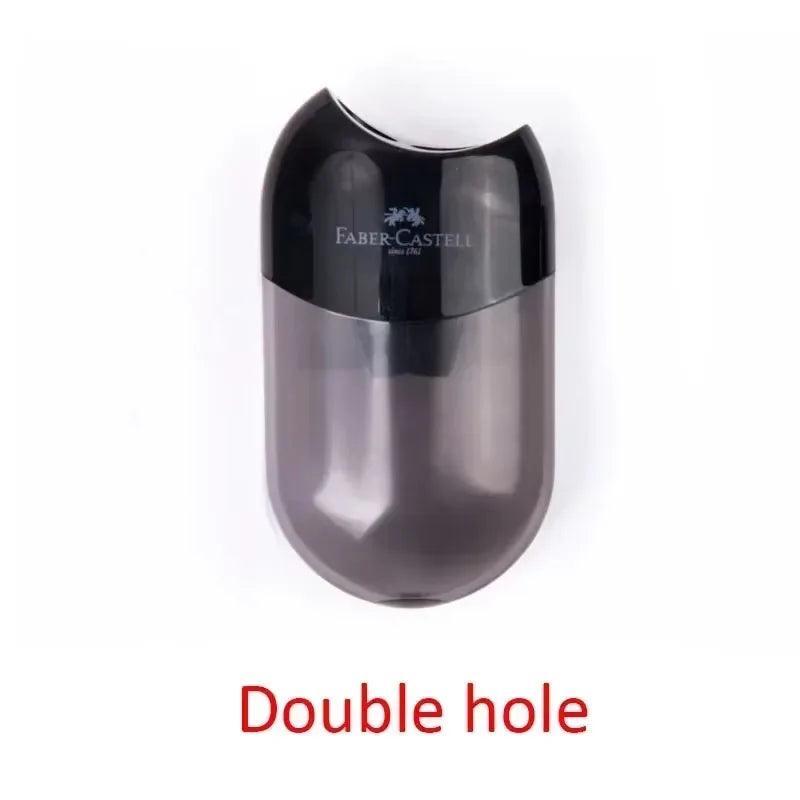 Double and Single Hole Transparent Pencil Sharpener - Creative School Stationery for Kids & Students