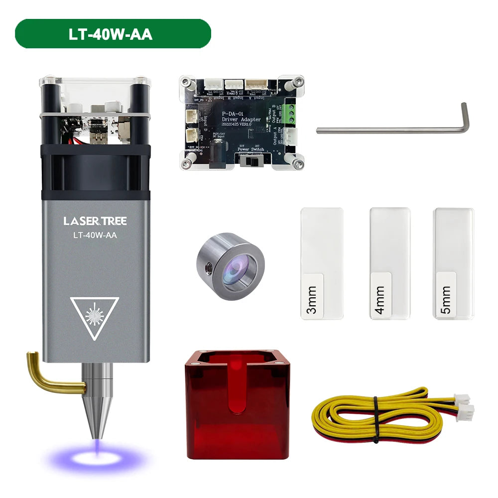 Air Assist TTL Laser Module 5W 10W 20W Laser Head for Engraving & Cutting Machines, Woodworking DIY