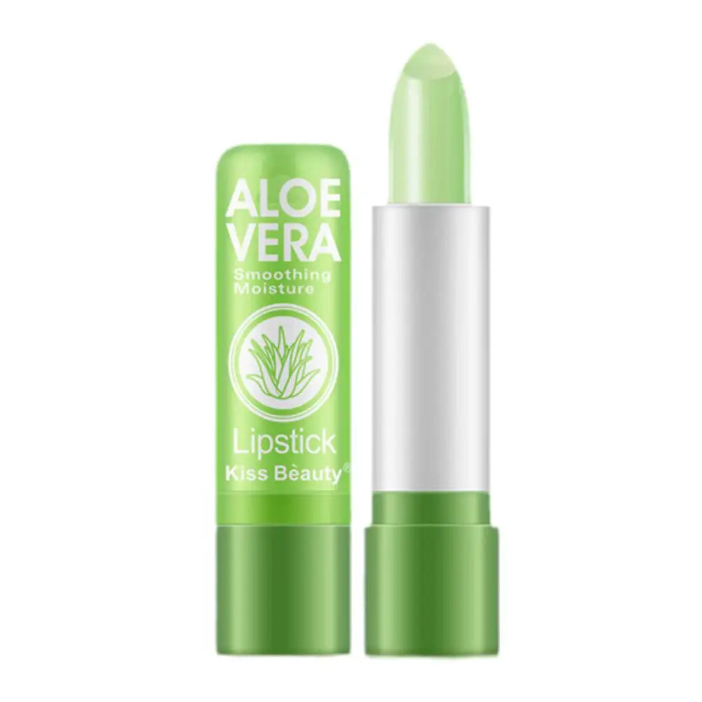 Aloe Vera Color-Changing Lip Balm — Long-Lasting Moisturizing, Temperature-Activated Fade-Resistant Tint
