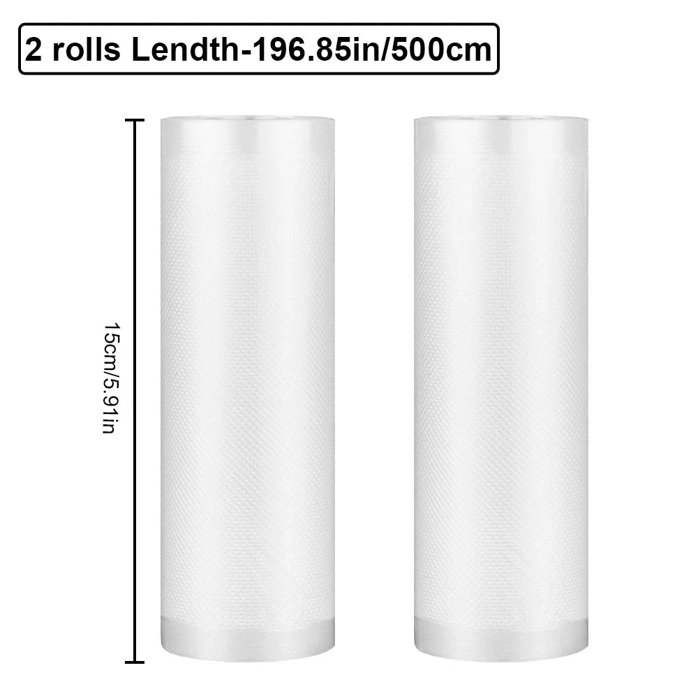 Vacuum Sealer Bags Roll – BPA-Free 4 mil Embossed Food Saver for Sous Vide, Custom-Length Vacuum Pack Bags