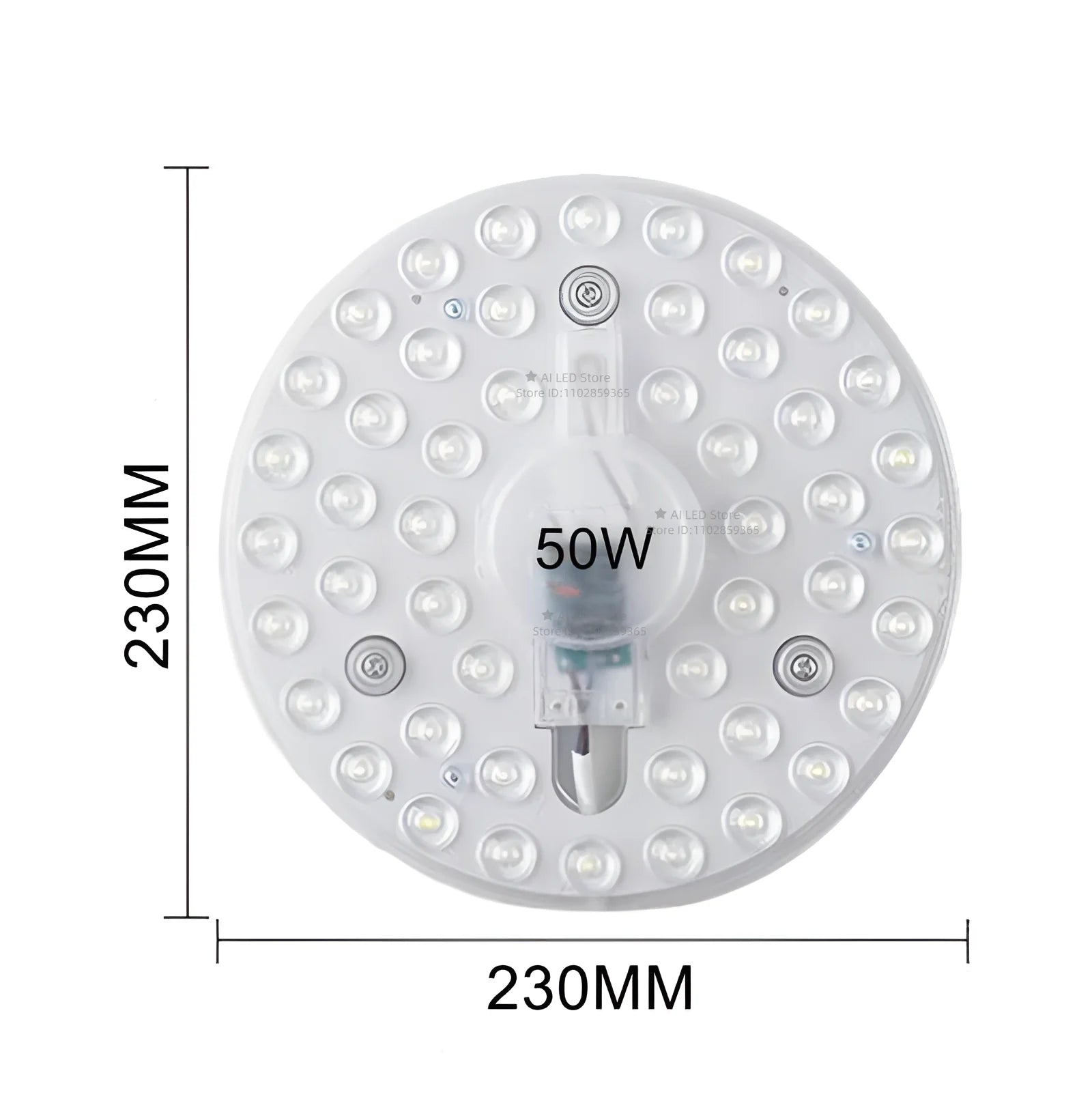 Round LED Panel Ceiling Light 12W–60W AC 220–240V Circular Flush Mount Lamp