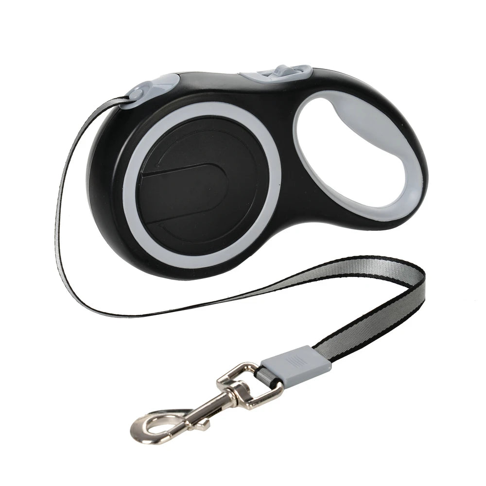 Retractable Dog Leash for Large Dogs – Durable Nylon Extendable 16.4ft/5m & 26.2ft/8m Walking Lead with Quick-Release Handle